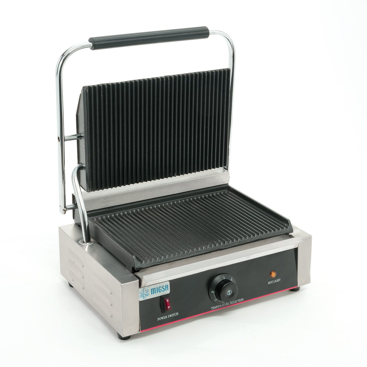 Migsa BN-811E Plancha Panini Grande Acero Inoxidable 120 v