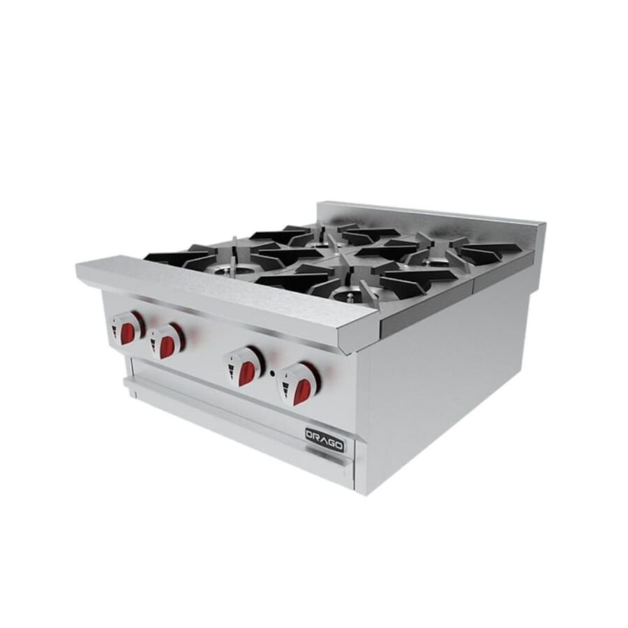 Drago CG-40 Parrilla 4 Quemadores Gas Acero Inoxidable